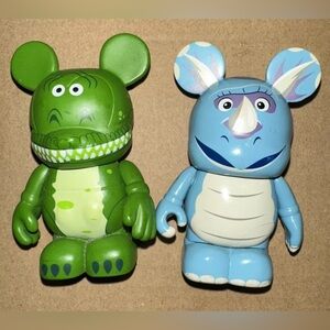 DISNEY VINYLMATION LOT OF 2–TOY STORY—REX AND TRIXIE